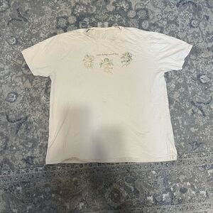 Men's Cream Graphic T-Shirt